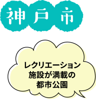 神戸市 レクリエーション施設が満載の都市公園